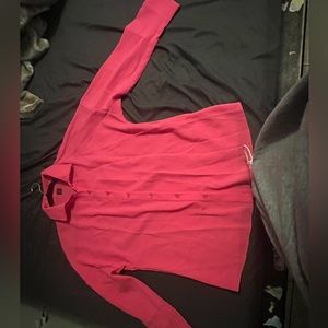 Pink button down shirt from shein